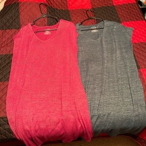Time and Tru Sweater Dresses; Bundle of 2